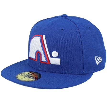 New Era - Blauw fitted Cap - Quebec Nordiques NHL Basic 59FIFTY Royal Fitted @ Hatstore