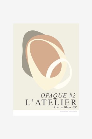 Malerifabrikken - Poster Opaque #2 - Beige - Postere - Fra Homeroom