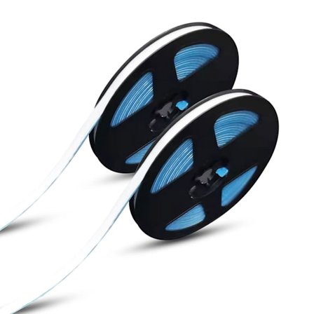 2 kpl Itseliimautuvaa Kattolista-Muottia Vedenkestävä Kaappeihin, WC:hen, Työtasolle, Seinäpeiliin, Keittiön Koristeluun (Valkoinen, 3m Pitkä)