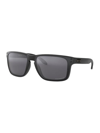 Oakley sunglasses with a frame made of plastic in black and lenses made of plastic in black