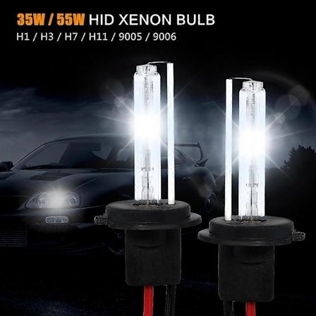 2 st 35W Xenonlampor för bil 55W HID-lampa Huvud 12V H1 H7 H11 9005 9006 4300K 6000K 8000K 12000K Auto Head-Perfet