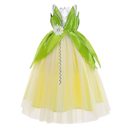 Prinsesse Tiana Cosplay Kostume Piger Fe Prinsesse Kjole Halloween Karneval Fest Fancy Dress