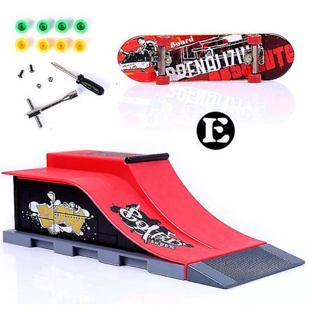 Tech Finger Skateboard Kit Finger Bike BMX Mini Tvåhjuling Scooter Board Skate Fingers Sportsträning Rekvisita Ramp Skate Park Leksaker Pop