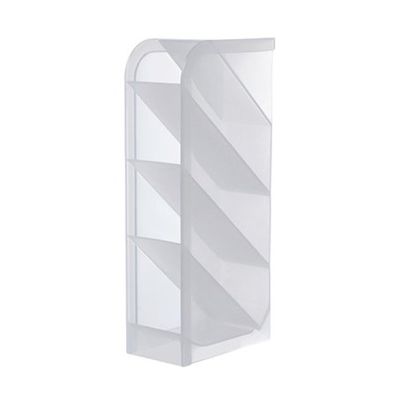 Multifunktionel 4-lags klarfarvede blyantmarkører Display Holder Skrå indsættelse Design Papir Display Holder