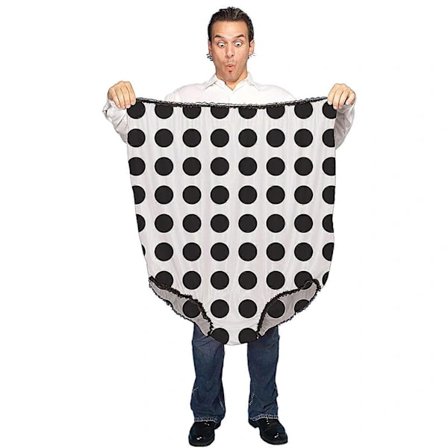 [CA] Rolige Store Trusser Mama Underbukser Plus Size Bedstemor Trusser White Elephant Sjov Gave til Kvinder Mænd Sort og hvide prikker