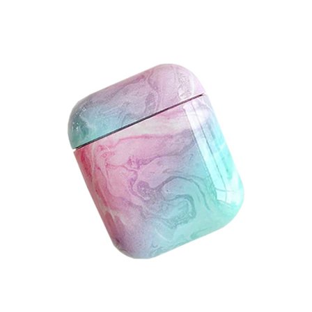 Apple AirPods 1/2 Case Fodral Skyddsfodral Rosa Marmor