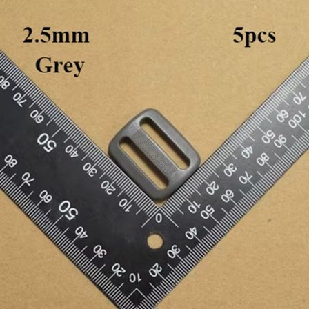 5st Tri Glide Slider Ladder Lock Spännen GRÅ 2,5MM