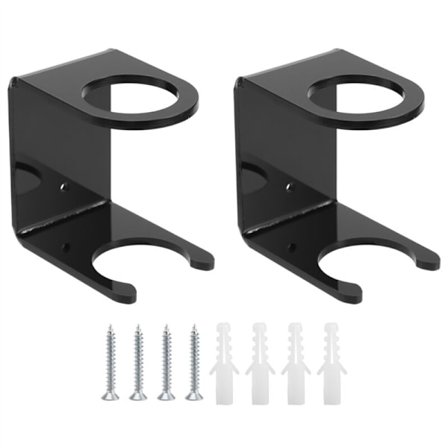 2 stk. Akryl Baseball Bat Vægmonteret Softball Vægmonteret Holder Stativ til Vertikal Bat Display i Baseball Stadion B