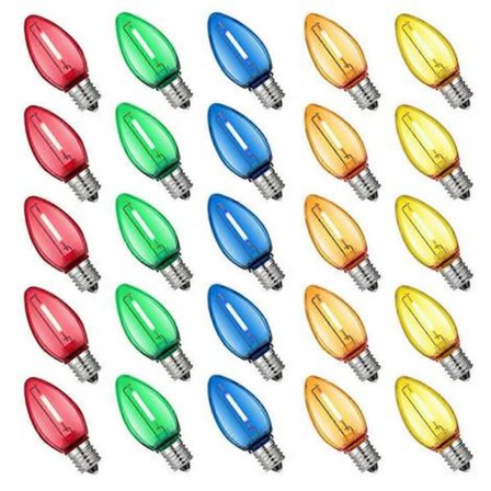 25 KPL Juhlakoriste Värilliset Muoviset LED-lamput Särkymättömät Moniväriset Kynttilä Mini-lamppu Juhlapyhille