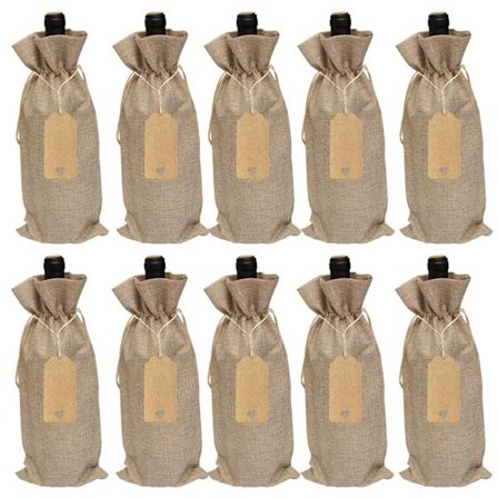 Vinförvaringsväska i bomull och linne, 12-pack