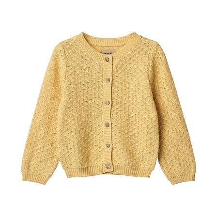 WHEAT Knit Cardigan Magnella Golden Yellow Str 116/6 år, Tøj & Bolig, Børnetøj, Øvrigt