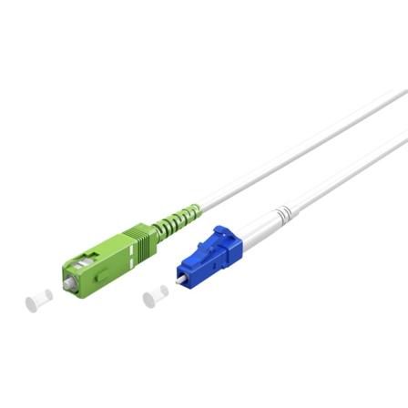 Fiberoptisk Kabel (ftth), Singlemode (os2) White, Vit (simplex),