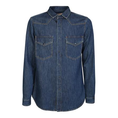 Valentino - Jeansjackor - Blå - Herr - Storlek: M, Herr, Storlek: M
