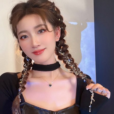 2 st Princess Elegant Flash Diamond Hair Chain Hair Weaving Headw