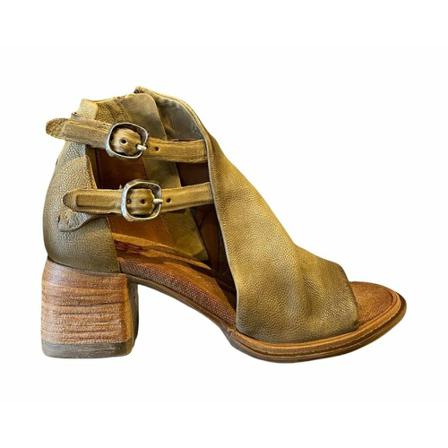 A.s.98 Sandaler Brun, Dame Sandaler med hæl, Størrelse: 38 EU