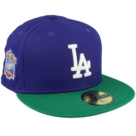 New Era - MLB Bleu fitted Casquette - Los Angeles Dodgers Team Colour 59FIFTY Royal/Green/White Fitted @ Hatstore