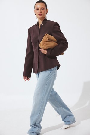 NA-KD Straight Low Waist Jeans - Low waist jeans - Blå - EU 34