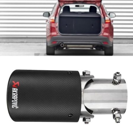 Kolfiber Bil Avgasrör Ändrör 63-89Mm -Xin