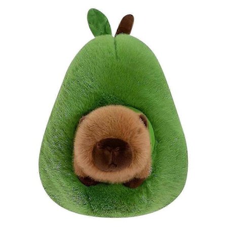 Avocado Capybara Plyslegetøj Realistisk Capybara Udstoppede Dyr Blødt Udstoppede Capybara Avocado Mad Plys