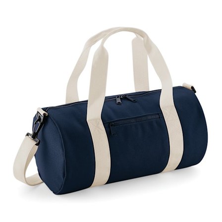 Bagbase Mini Barrel Bag One Size French Navy/Off White