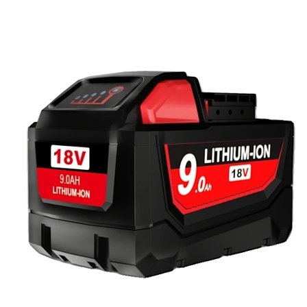 18V batteri, hög kapacitet 90/60Ah, kompatibel med M18-verktyg., 1 Pack 90AH