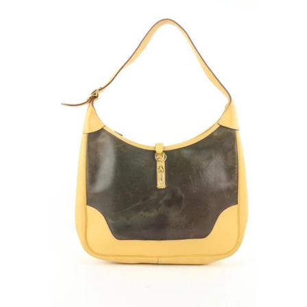 Hermès Vintage, Pre-owned Leather shoulder-bags Bruin, Dames, Maat:ONE Size