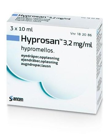 Hyprosan øyedr 3,2mg/ml