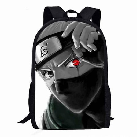 Naruto- printed ryggsäck Barn Pojkar Flickor Skolväska med stor kapacitet Reseaxel Ryggsäck Presenter
