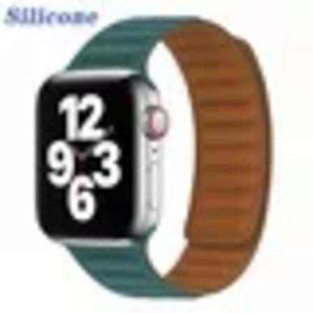 Silikonlänk för Apple watch band 45mm 44mm 40mm 41mm 42mm 49mm Magnetic Loop armband iWatch series Ultra 8 7 6 SE 5 4 3 band MalachiteGr 42 44 45 49mm