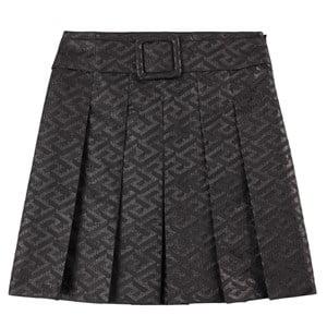 Kids - Versace Black La Greca Pleated Skirt 14 years - Skirts - 14 years - Grey