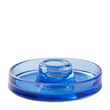 Åhléns Home Ljusstake i glas CALLE Ljus & ljusstakar Blå ONESIZE