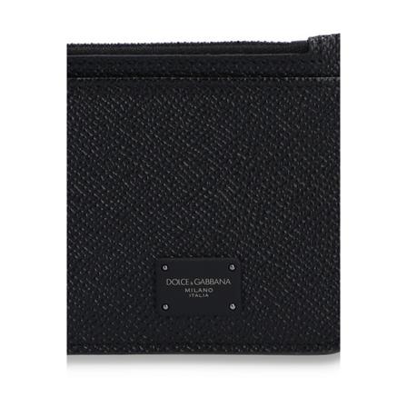 Dolce & Gabbana Logo card case , Zwart , Heren , Maat: ONE Size Portefeuilles