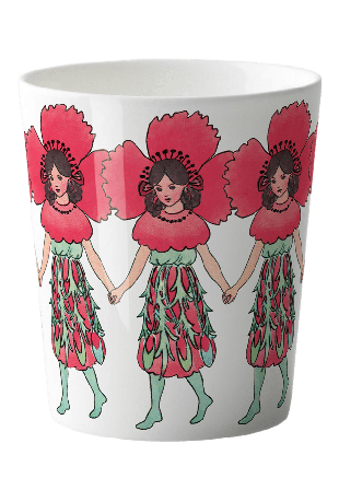 Design House Stockholm Elsa Beskow Mugg 28cl Poppy Glas