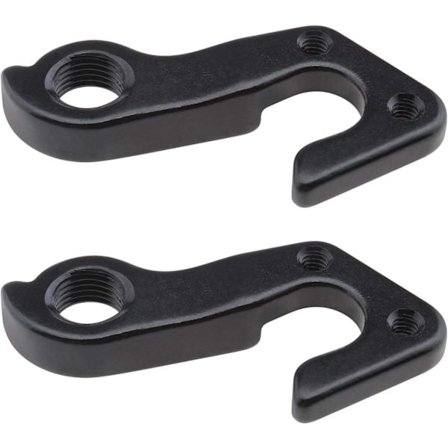 2-pack cykel bakre växel, växelöron krok svart aluminium bakre krok