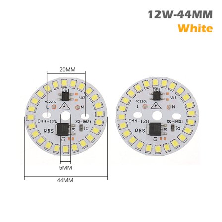 2st DIY LED-lampa SMD 15/12/9/7/5/3W Light Chip AC220V Inp