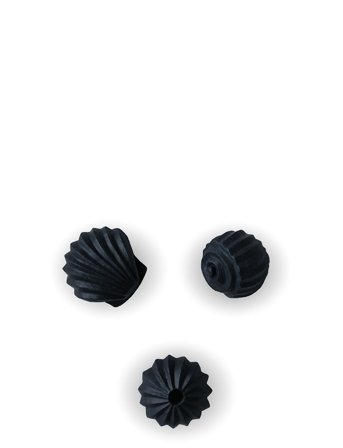 Cooee Design Sculpture The Genesis Shells Coal - Black - H:4CM