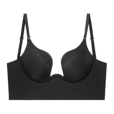 Push Up BH Rygløs Dame BH'er Lav Udskæring Sexet Plunge Messing Open Back Bryllup Undertøj Usynlig Sømløs Dyb U Lingeri