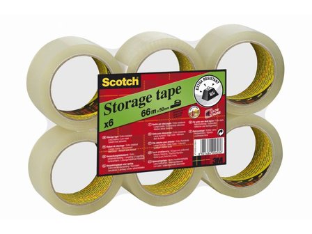 SCOTCH Packtejp PP extra tjock 38mmx66m klar - Lyreco - Emballage och lagerutrustning - Packtejper - Packtejp PP