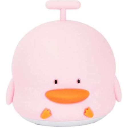 Silikoninen yövalo, Led-pöytälamppu ankka-muotoinen USB-lataus koristeellinen yövalo