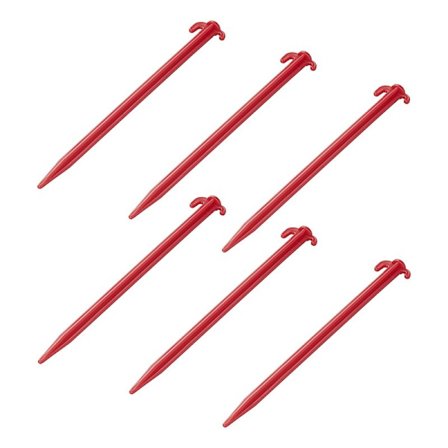 Tältpinne 30cm plast 6 stycken i polybag