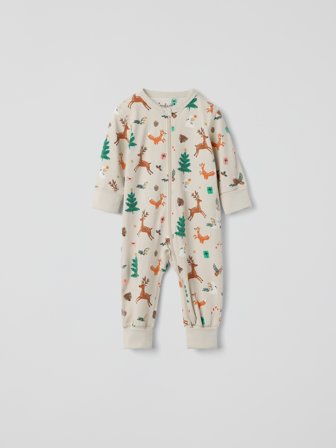 Polarn O. Pyret - Christmas sleepsuit - 86|92 - Childrenswear - beige