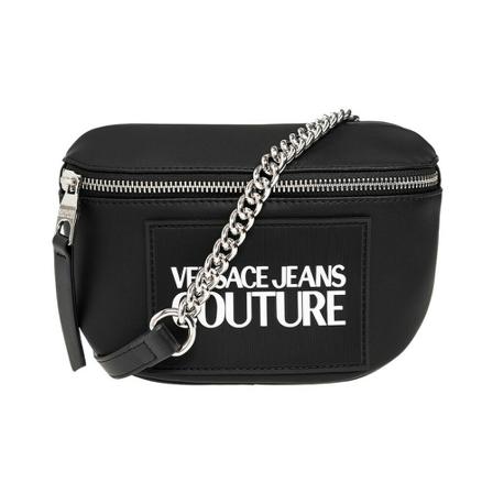 Versace Jeans Couture, Shoulder bag with logo Czarny, Kobieta, Rozmiar: ONE Size