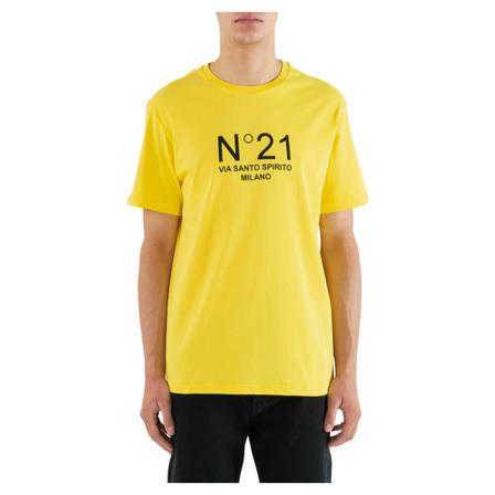 N21 short sleeve t-shirts , Geel , Heren , Maat: S