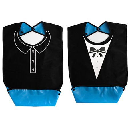 Smekker for voksne - Gjenbrukbare klesbeskyttere for måltider, dekorative vaskbare smekker for voksne kvinner, eldre pasienter og funksjonshemmede