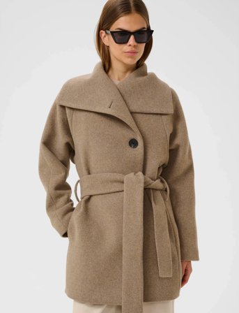InWear Yunahiw Collar Coat - Beige - 38