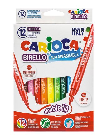 Carioca Carioca Dubbla Fiberpennor - Pink - ONE SIZE