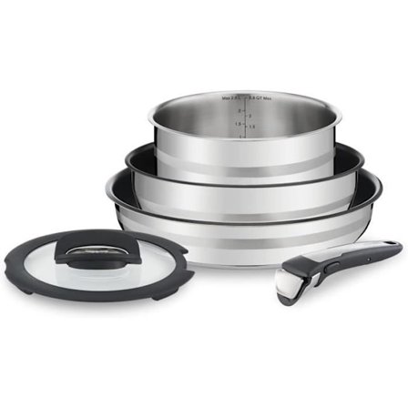 Köksgryta - Tefal Ingenio L9569032 - Rostfritt stål - 5 delar - Avtagbart handtag