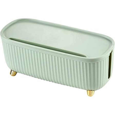 Stor kabelhåndteringsboks: Ledningsboks og deksel for TV-ledninger, datamaskin