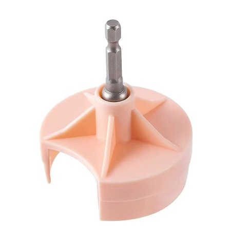 Stickmaskinsadapter för Borr, Vevarmsadapter med Hex Stålbit Kraftmejseltillbehör (1st, Rosa)