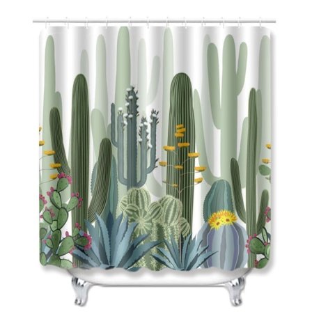 Duschdraperi Badrumsgardiner Med Krokar Mögelresistent Tvättbar Vacker